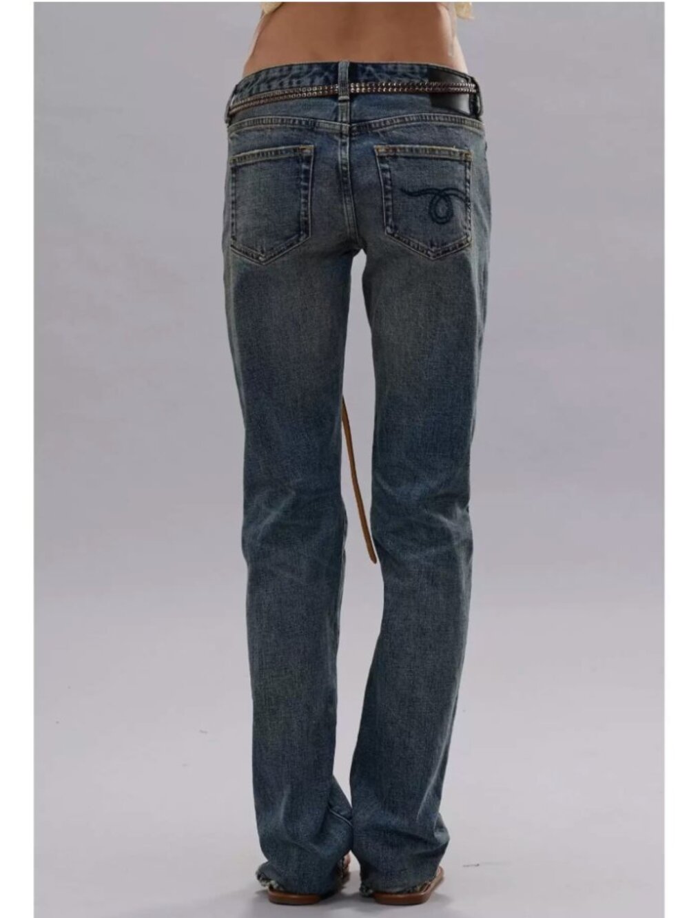 NWT R13 Tobi Boy Jeans 24/25/26/27/29 Glade Blue Stretch - Picture 3 of 10